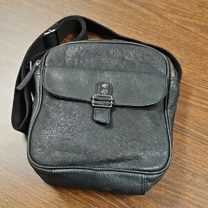 Black Leather Crossbody Bag By Wilsons Leather
